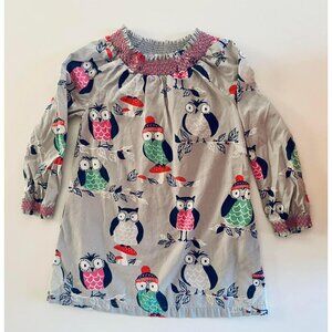 Mini Boden Smoked Owl Dress - Size 4/5